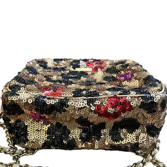 Kate Spade New York Multicolored Leopard Sequin Lauralee Crossbody Handbag - Picture 10 of 10